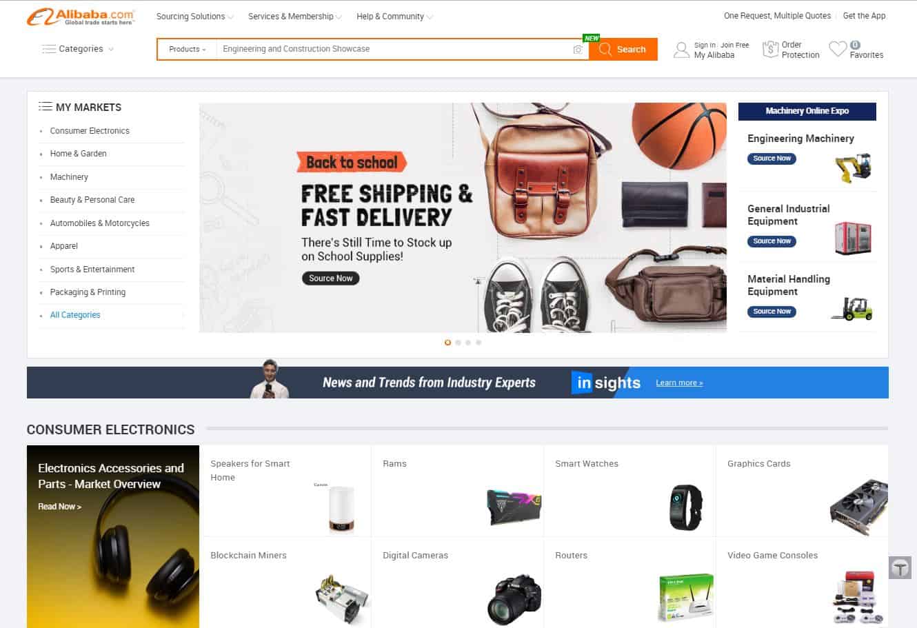 Alibaba Homepage - Chinese Webshops - Chinese Webshop Tips