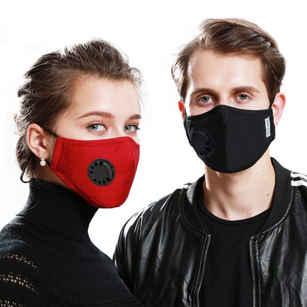 Uitwasbaar Trendy Fashion Mondkapje/Mondmasker met Print gemaakt van Stof/Katoen - Zwart/Funny/Grappig/Kinderen