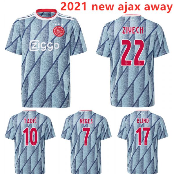Ajax Replica Uit Tenue Voetbalshirt Jersey Shirt 2020/2021