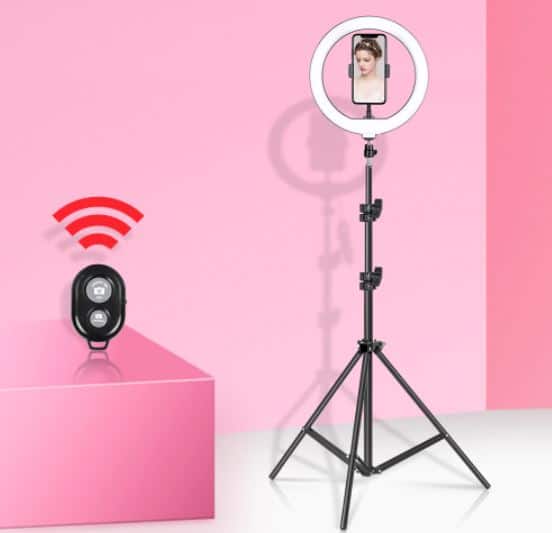 Selfie Ring LED Lamp Met Statief en Houder